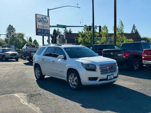 2015 GMC Acadia for sale at SIERRA AUTO LLC in Salem OR
