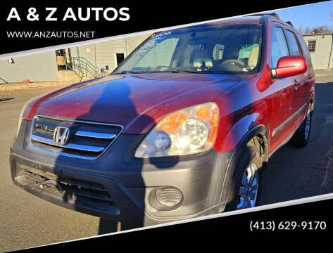 2006 Honda CR-V for sale at A & Z AUTOS in Westfield MA