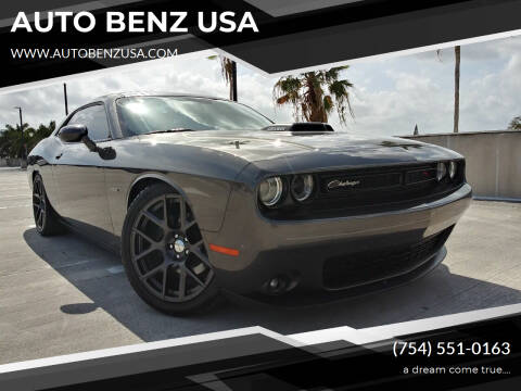 2016 Dodge Challenger for sale at AUTO BENZ USA in Fort Lauderdale FL