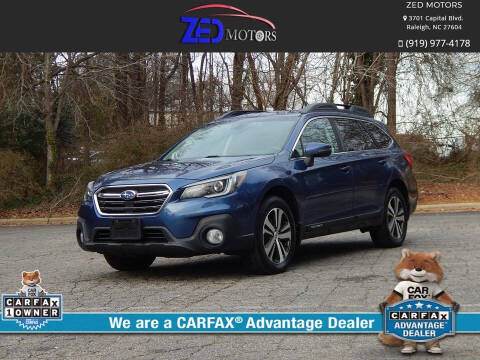 2019 Subaru Outback for sale at Zed Motors in Raleigh NC