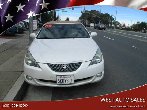 2004 Toyota Camry Solara for sale at West Auto Sales in Belmont CA