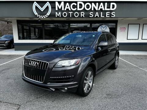 2015 Audi Q7 for sale at MacDonald Motor Sales in High Point NC