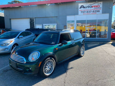 2011 MINI Cooper Clubman for sale at AutoPro Virginia LLC in Virginia Beach VA