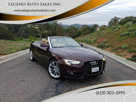 2014 Audi A5 for sale at Legend Auto Sales Inc in Lemon Grove CA