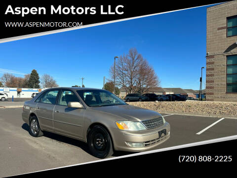 2004 Toyota Avalon for sale at Aspen Motors LLC in Denver CO