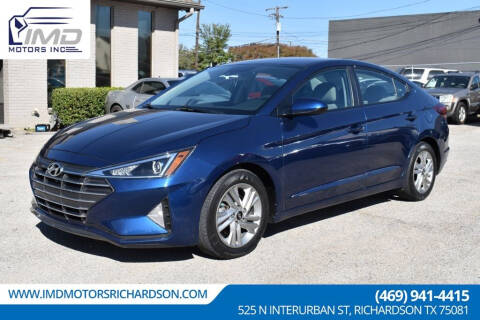 2020 Hyundai Elantra for sale at IMD Motors in Richardson TX