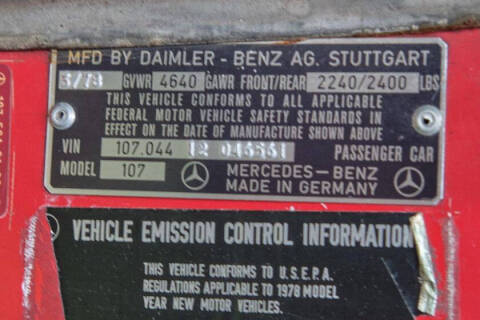 1978 Mercedes-Benz 450-Class