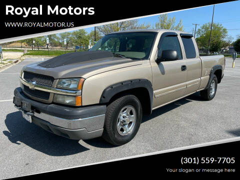 2004 Chevrolet Silverado 1500 for sale at Royal Motors in Hyattsville MD