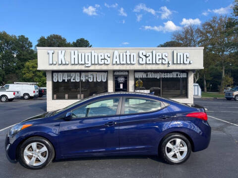 2013 Hyundai Elantra for sale at T.K. Hughes Auto Sales Inc. in Richmond VA