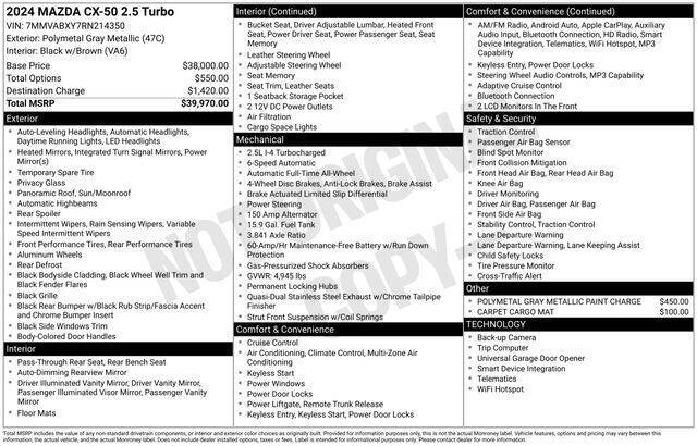 2024 Mazda CX-50 2.5 Turbo