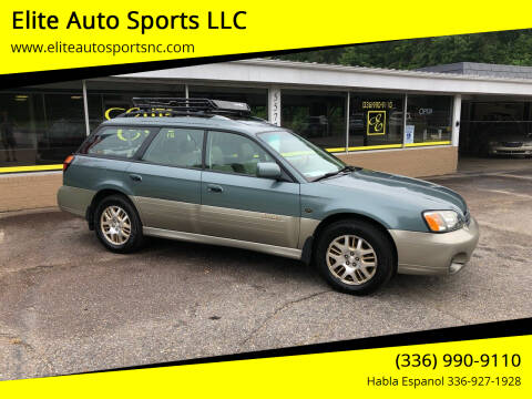 2001 Subaru Outback for sale at Elite Auto Sports LLC in Wilkesboro NC