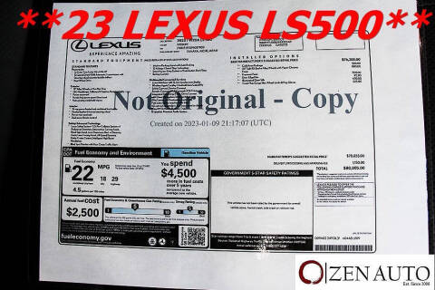 2023 Lexus LS 500