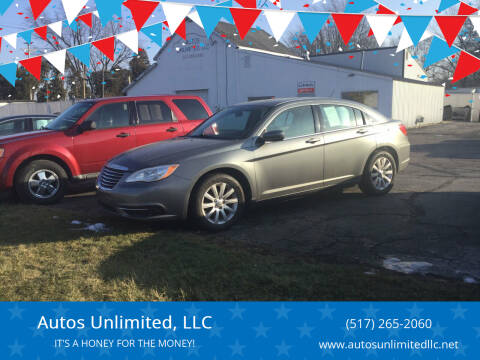 2012 Chrysler 200 for sale at Autos Unlimited, LLC in Adrian MI