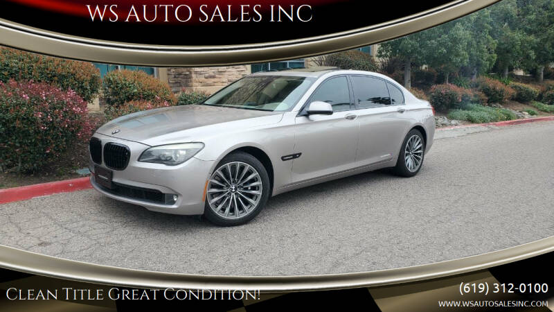2009 BMW 7 Series for sale at WS AUTO SALES INC in El Cajon CA