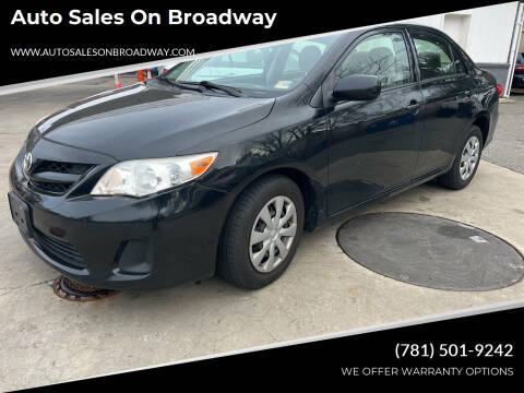 2011 Toyota Corolla for sale at Auto Sales on Broadway in Norwood MA