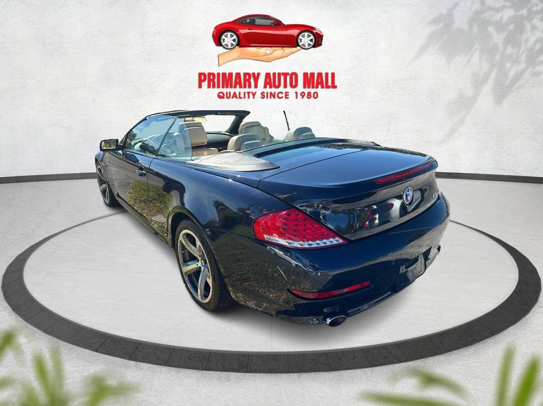 2008 BMW 6 Series for sale at Primary Auto Mall in Fort Myers, FL