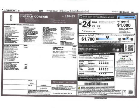 2020 Lincoln Corsair Reserve