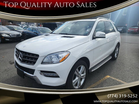 2014 Mercedes-Benz M-Class for sale at Top Quality Auto Sales in Westport MA