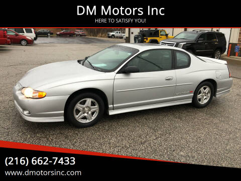 2001 Chevrolet Monte Carlo for sale at DM Motors Inc in Maple Heights OH