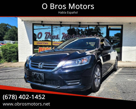 2014 Honda Accord for sale at O Bros Motors in Marietta GA