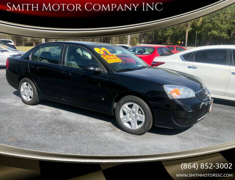 2007 Chevrolet Malibu for sale at Smith Motor Company, Inc. in Mc Cormick SC