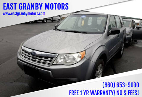 2011 Subaru Forester for sale at EAST GRANBY MOTORS in East Granby CT