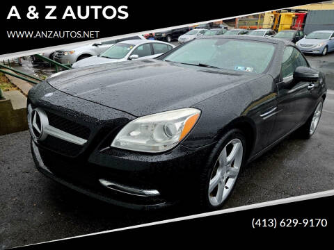 2012 Mercedes-Benz SLK for sale at A & Z AUTOS in Westfield MA