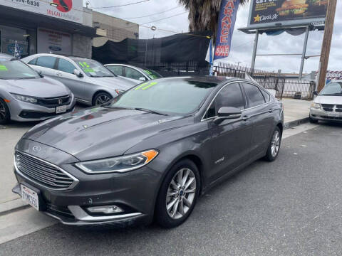 2017 Ford Fusion Hybrid for sale at Sol Cal Financial Corp in Whittier CA