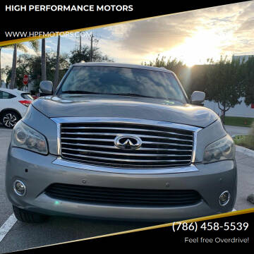 2014 Infiniti QX80 for sale at HIGH PERFORMANCE MOTORS in Hollywood FL