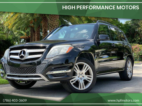 2013 Mercedes-Benz GLK for sale at HIGH PERFORMANCE MOTORS in Hollywood FL