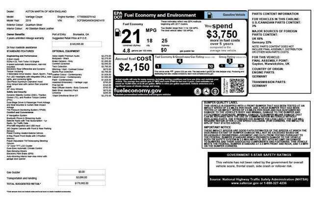 2019 Aston Martin Vantage