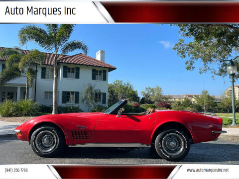 1972 Chevrolet Corvette for sale at Auto Marques Inc in Sarasota FL