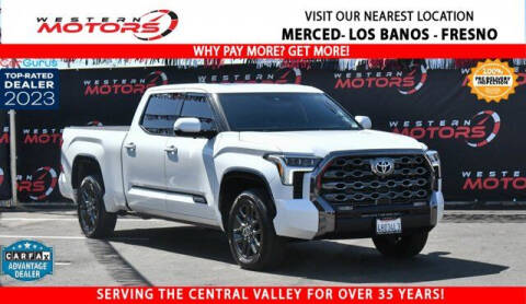 2022 Toyota Tundra for sale at Western Motors Los Banos in Los Banos CA