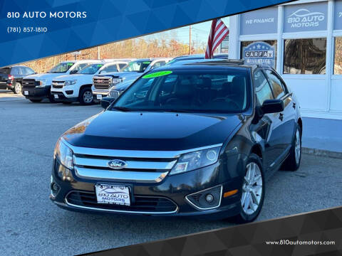 2012 Ford Fusion for sale at 810 AUTO MOTORS in Abington MA