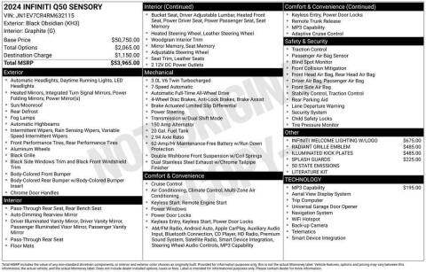2024 Infiniti Q50 Sensory