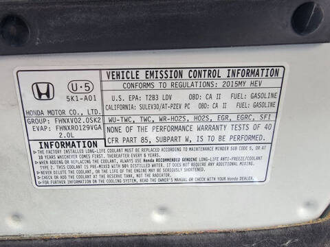 2015 Honda Accord Hybrid