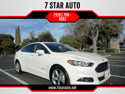 2013 Ford Fusion Hybrid for sale at 7 STAR AUTO in Sacramento CA