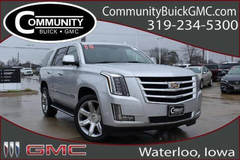 2018 Cadillac Escalade for sale at Community Buick GMC in Waterloo IA