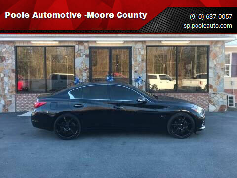2014 Infiniti Q50 for sale at Poole Automotive in Laurinburg NC