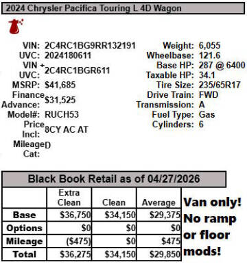 2024 Chrysler Pacifica Touring L