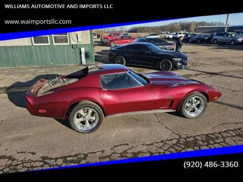 1974 Chevrolet COREVETTE for sale at WILLIAMS AUTOMOTIVE AND IMPORTS LLC in Neenah WI