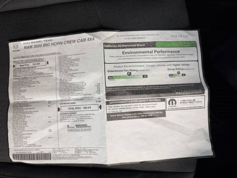2023 RAM 3500 Big Horn