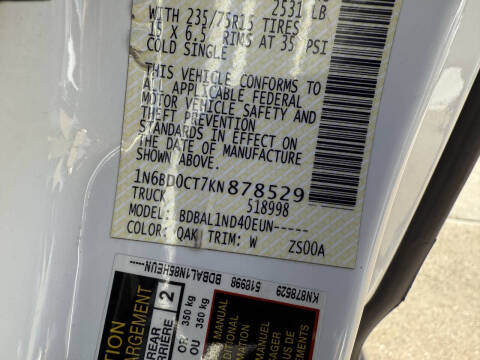 2019 Nissan Frontier S