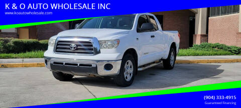 2008 Toyota Tundra for sale at K & O AUTO WHOLESALE INC in Jacksonville FL