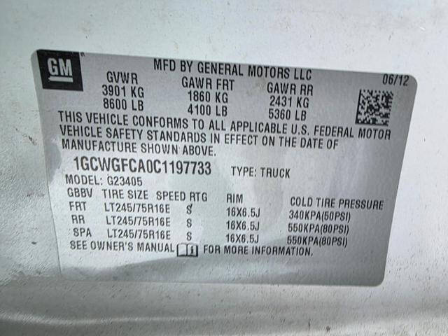 2012 Chevrolet Express 2500