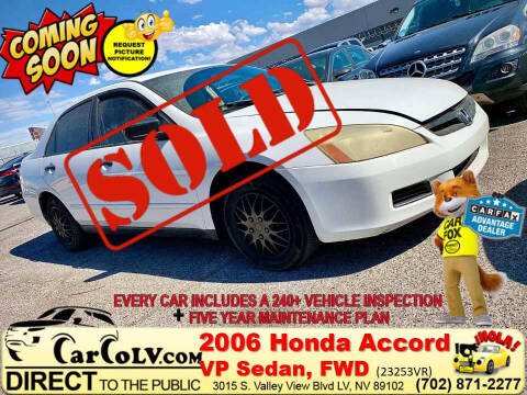 2006 Honda Accord for sale at The Car Company in Las Vegas NV