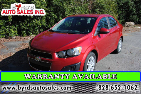 2013 Chevrolet Sonic for sale at Byrds Auto Sales in Marion NC