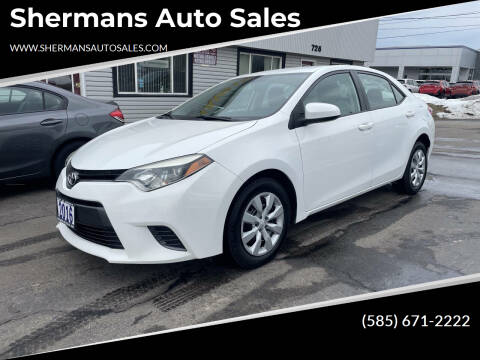 2016 Toyota Corolla for sale at Shermans Auto Sales in Webster NY
