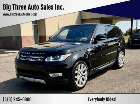 2016 Land Rover Range Rover Sport for sale at Big Three Auto Sales Inc. in Detroit MI