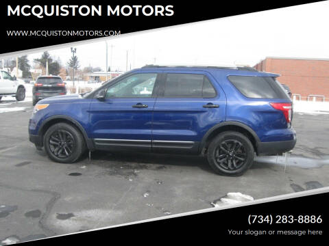 2015 Ford Explorer for sale at MCQUISTON MOTORS in Wyandotte MI